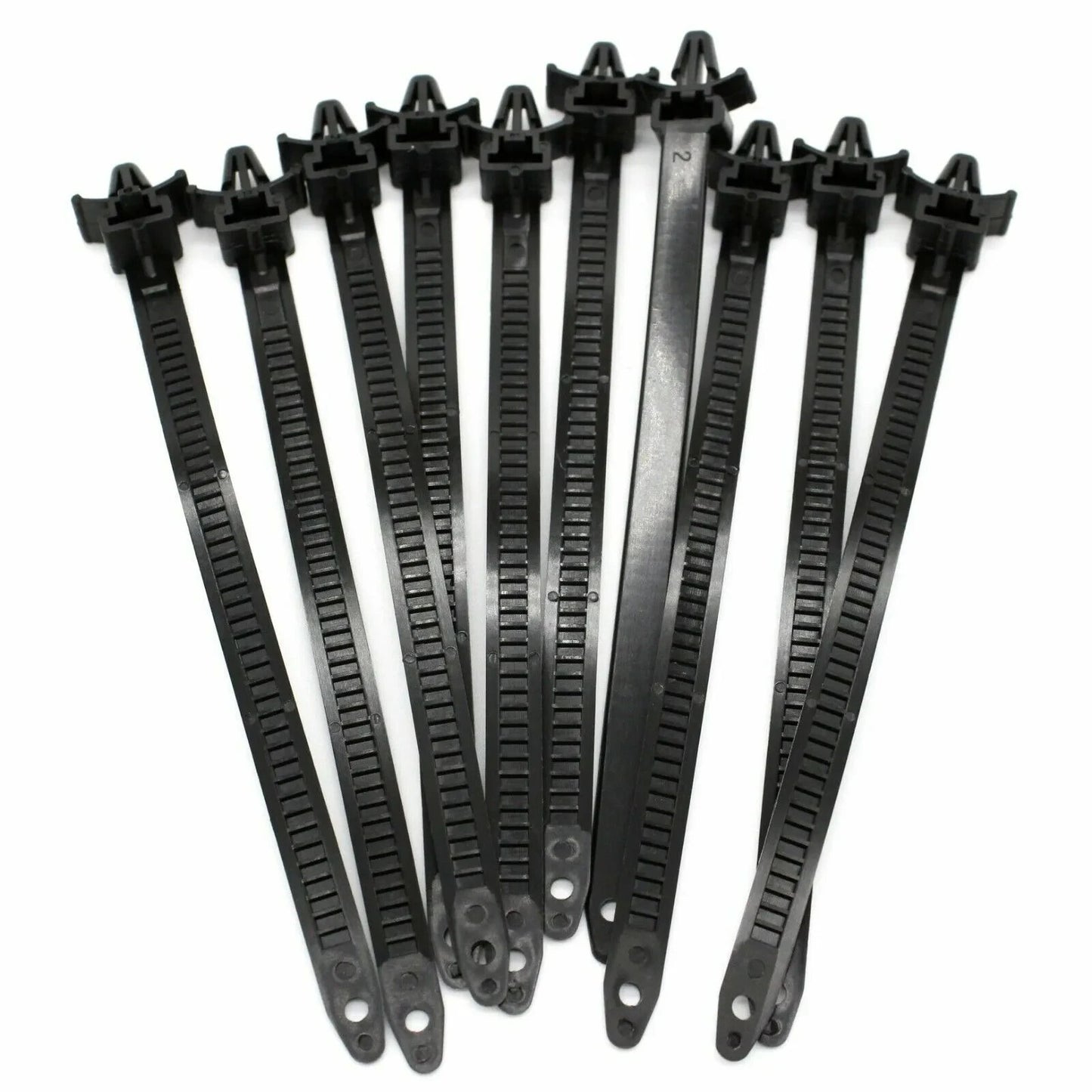 50Pcs 7mm Hole Push Mount Wire Ties Releasable Nylon Cable Strap for Honda for Mazda