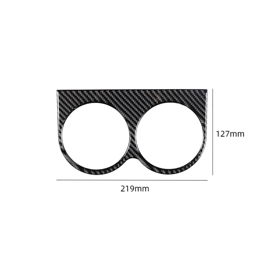 Fit for Ford F-150 FX4 2004-2008 Center Rear Storage Box Panel Trim Carbon Fiber