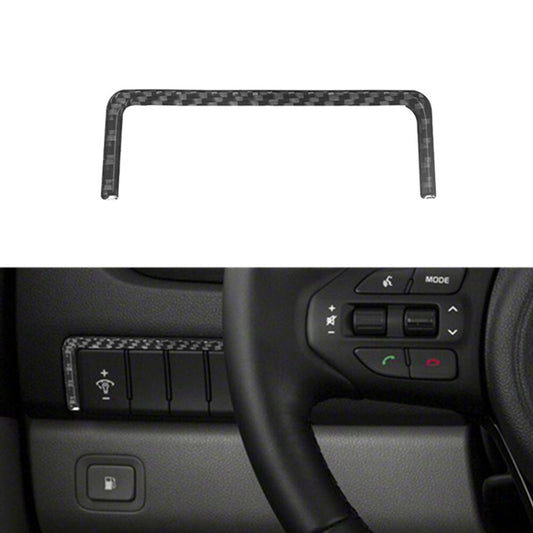 Carbon Fiber Front Dimming Lights Button Trim Cover for KIA Sedona 2015-2016