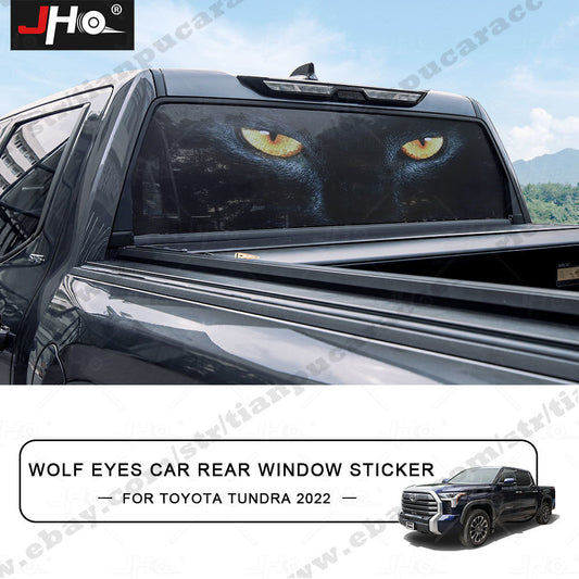 Rear Window Wolf Eyes Decal Vinyl Sticker Graphic for Truck for Toyota Tundra 2022
