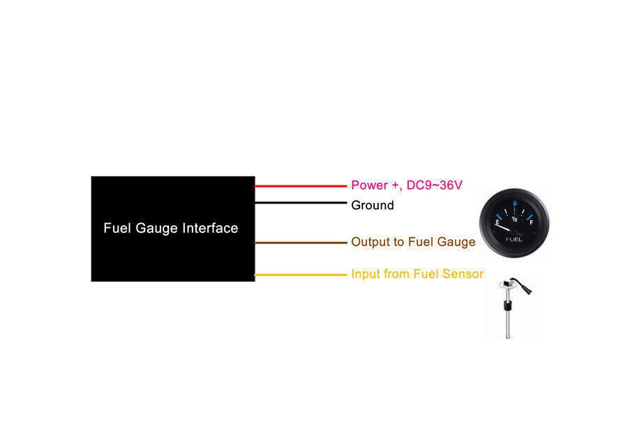 Fuel Gauge Interface Module Converter For Fuel Guage to Match Specific Ohm Range