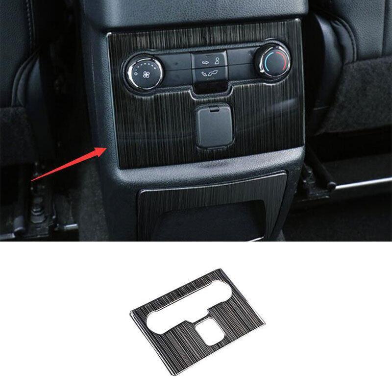 Back Row AC Switch Panel Trim 1PCS for Ford Explorer 2016-2019 Black Titanium