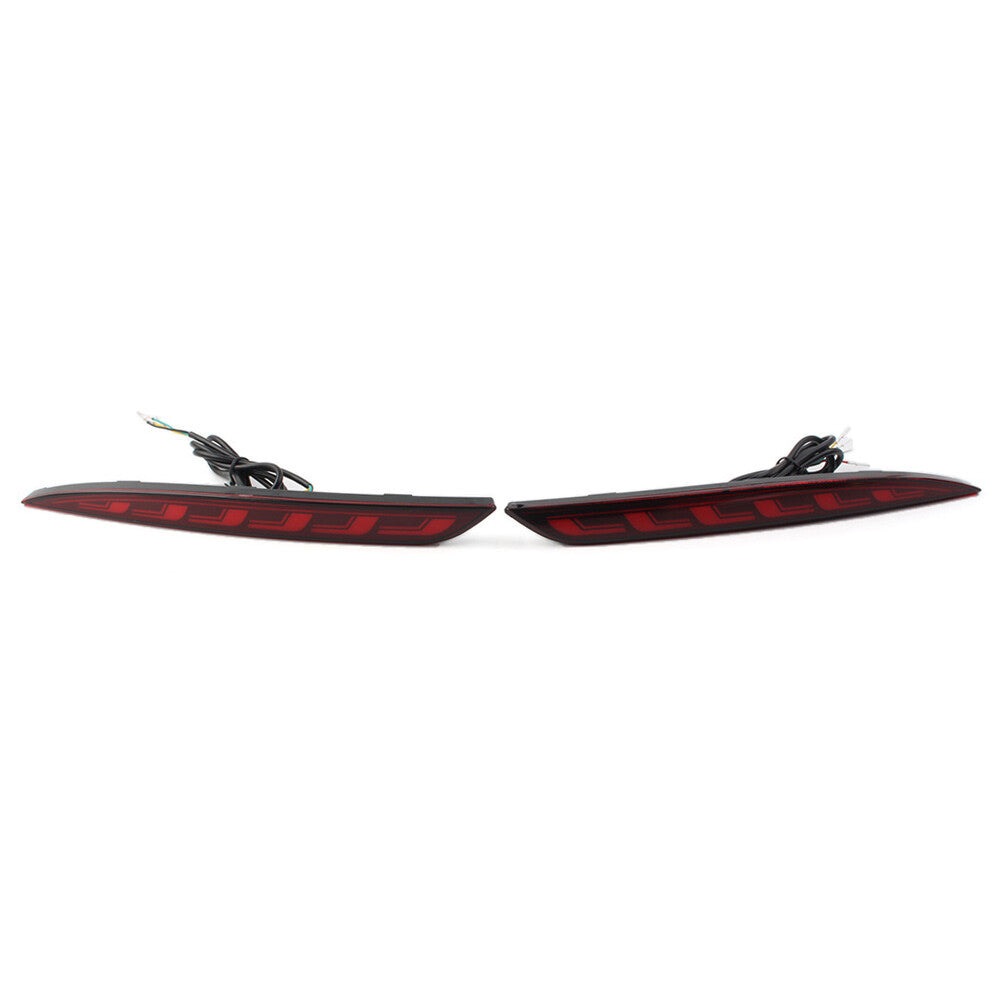Rear Bumper Reflector Brake Light Dynamic Lamp Fit for Tesla Model 3 2017-2022 Red