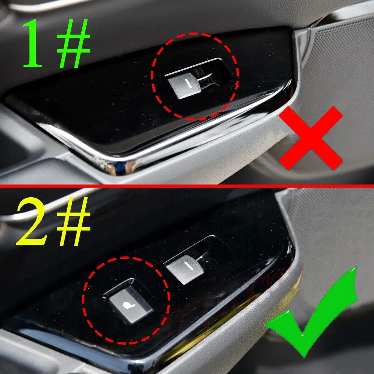 4x Carbon Fiber for 17-22 for Honda CRV Doors Window Switch Lock Panel Cover Trims