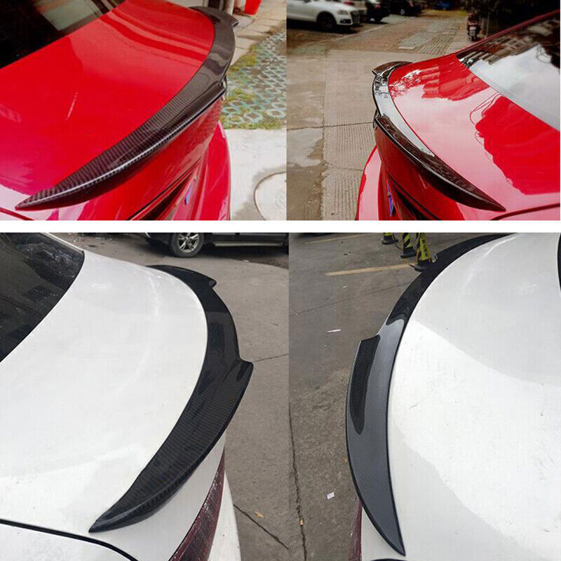 for Mazda 3 Sedan Axela 2014-2018 Carbon Fiber Rear Trunk Spoiler Boot Lip Wing