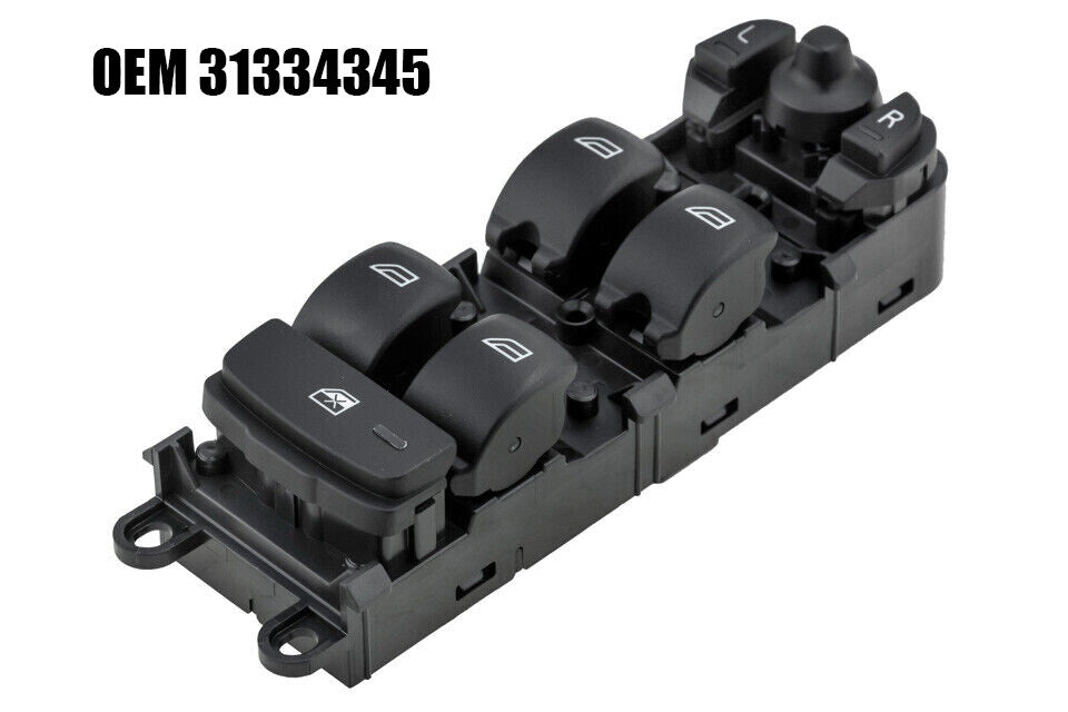 for VOLVO S60 XC60 2010-14 Left Driver Door Master Window Switch 31334345 Black