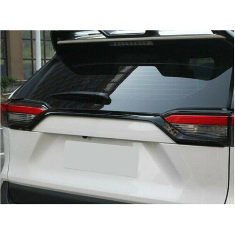 for Toyota RAV4 2019-24 Piano Black Rear Tailgate Trunk Lid Moulding Cover Trim