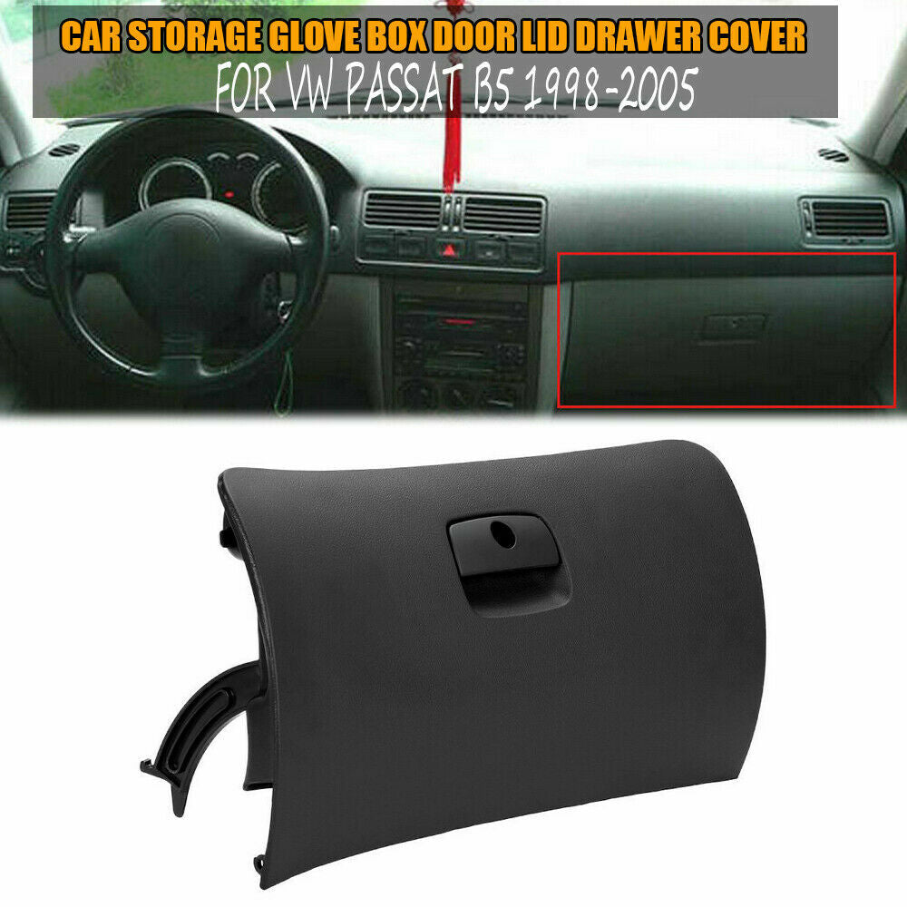Storage glove box cover/door cover protective dustproof black for 1998-2005 for Volkswagen for Passat B5