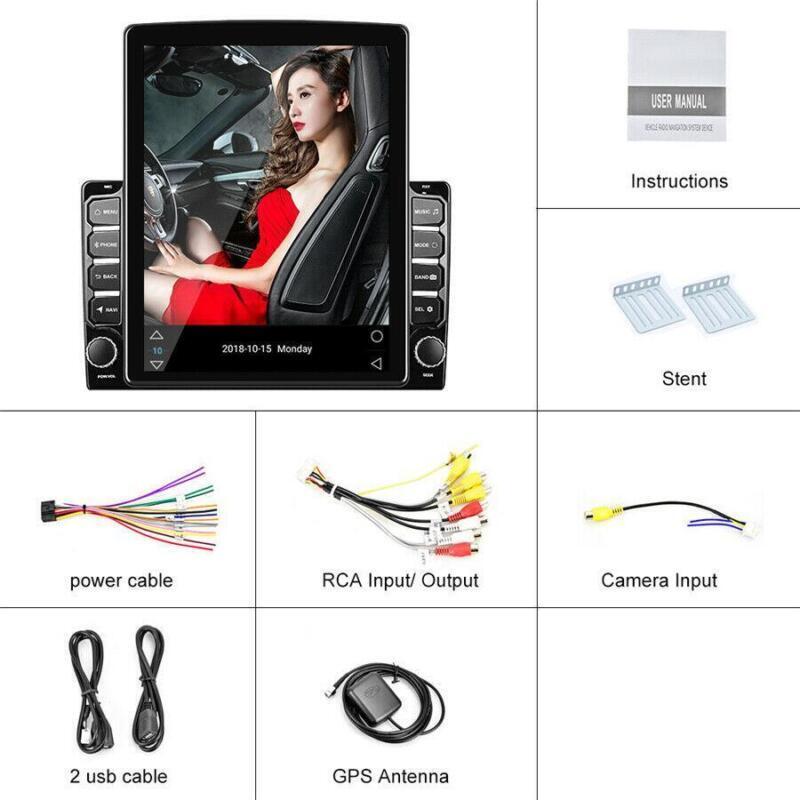 9.7in Car Stereo Radio Quad-core GPS Navigation HD Touch Screen for Android 9.1