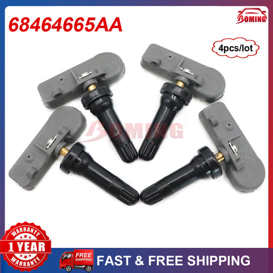 Four new tire pressure sensors (TPMS) for 2020 and 2021 for Jeep Gladator 68464665AA 433MHz.