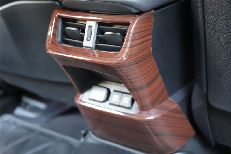 Car Inner Rear Air Outlet Vent Frame Trim 1 Fit for Lexus for ES 2015-2017 Red Wood