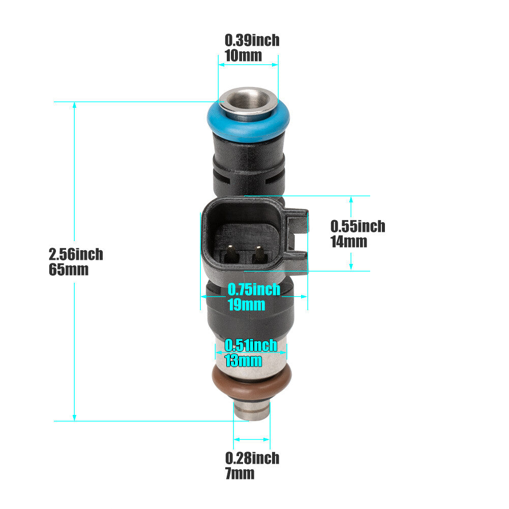 2-piece fuel injector kit for 2012 for Polaris RZR S800/RZR800 shavers, new. 0280158197