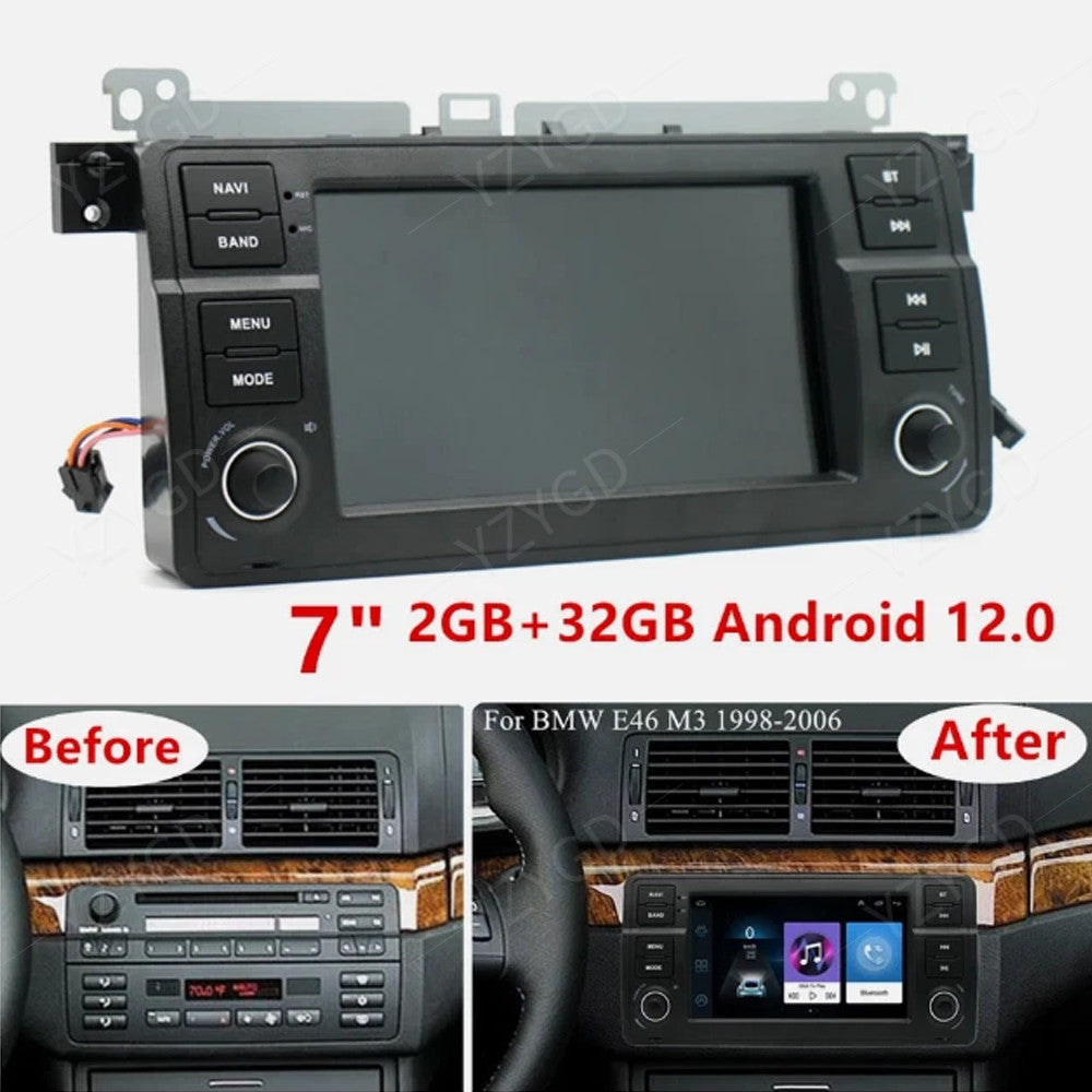 for BMW E46 5-Door Touring 1999-2005 Android CarPlay Car Radio GPS Stereo Screen