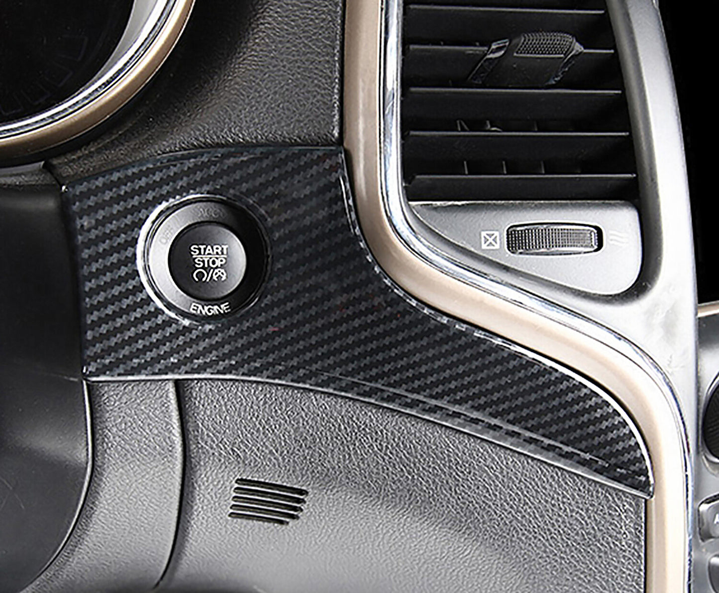 Interior Molded Trim Dashboard Door Cover for Jeep Grand Cherokee 14-21