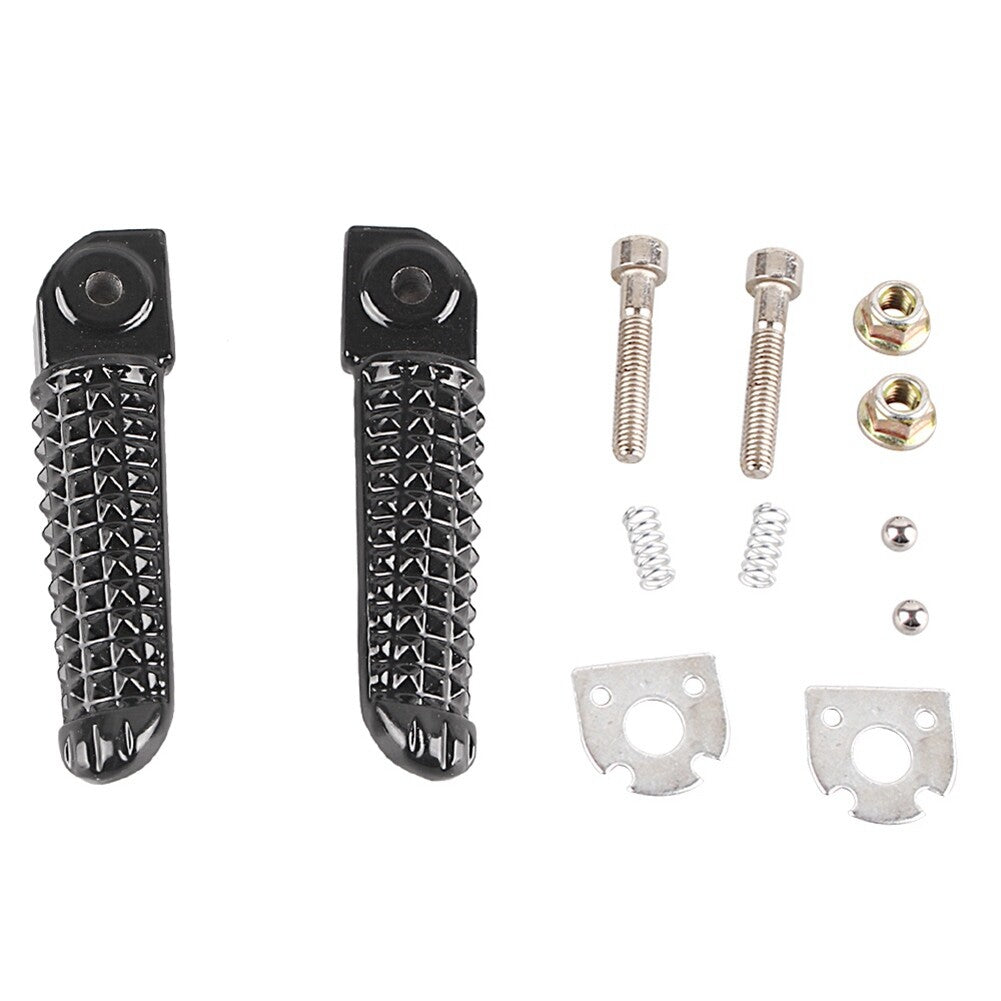 for Yamaha YZF R1 2002-2012 R6 Pair Black Rear Passenger Foot Pegs Footrests