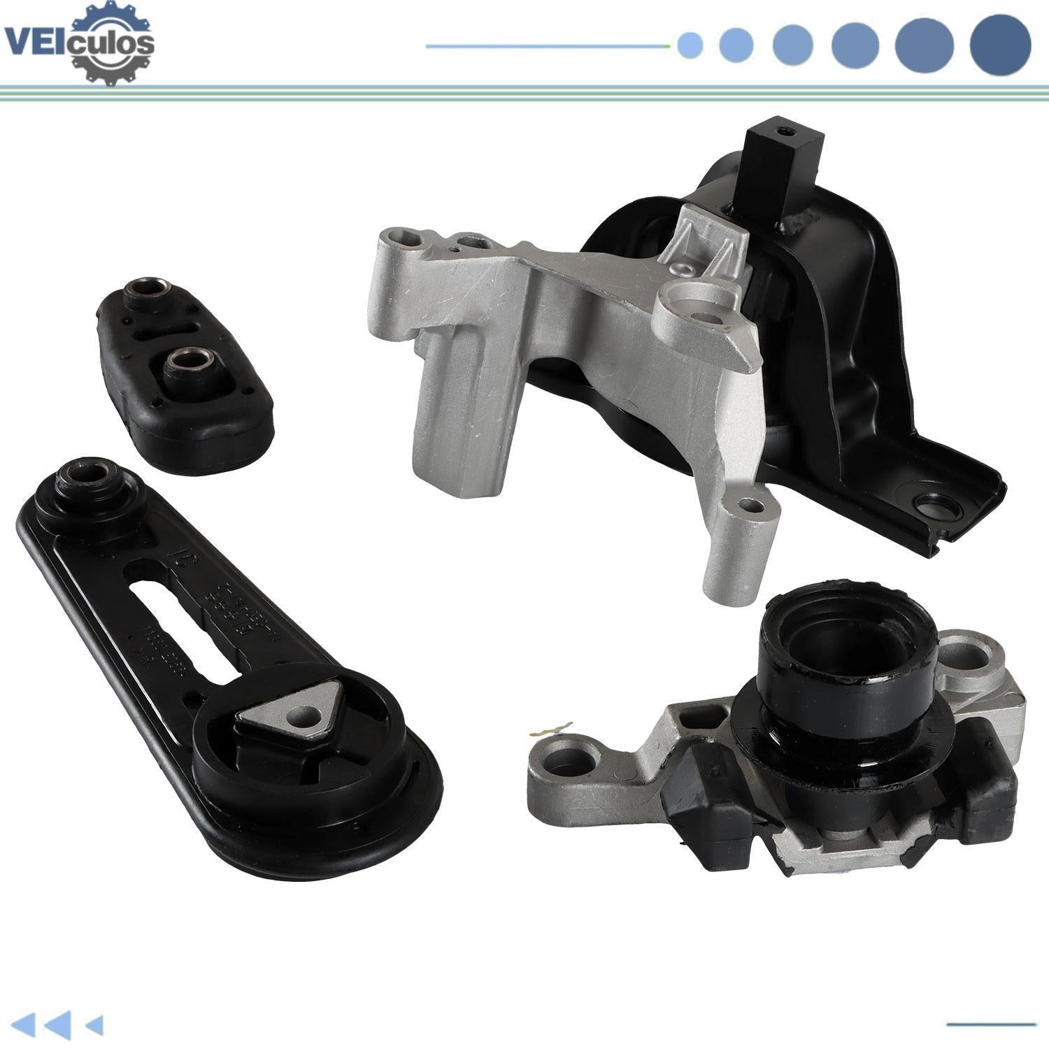 4PCS Engine Motor  Trans Mount for 2007-2012 for Nissan Sentra 2.0L 11360-EL00A