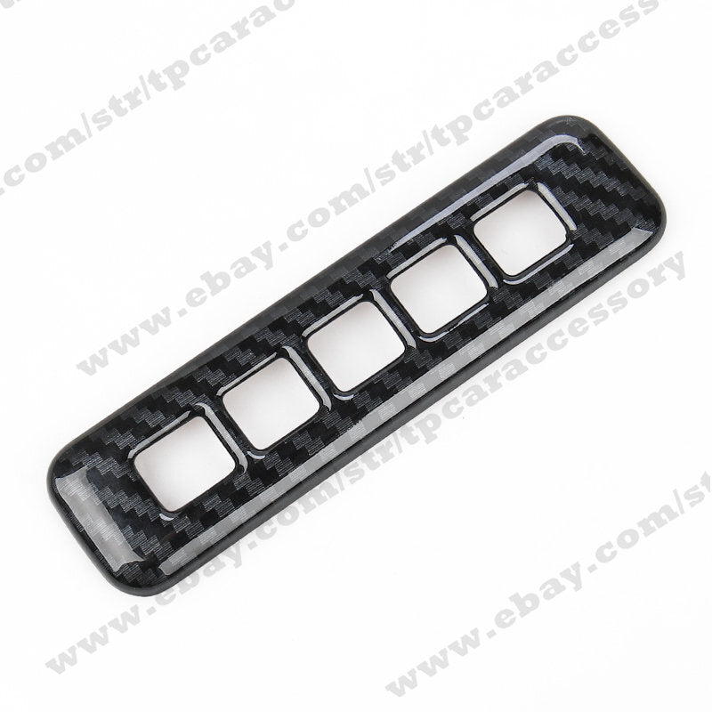 Car Door Lock Password Panel Cover Trim Carbon Fiber for Ford F150 2017+