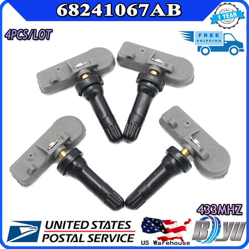 56029398AB is a new TPMS tire sensor (433MHz) for Chrysler for Jeep Door 4X. (68241067AB)