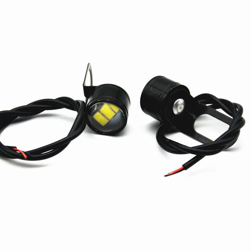 Spotlight White LED Motorcycle Headlight Daytime Running Light Driving Fog Lamp