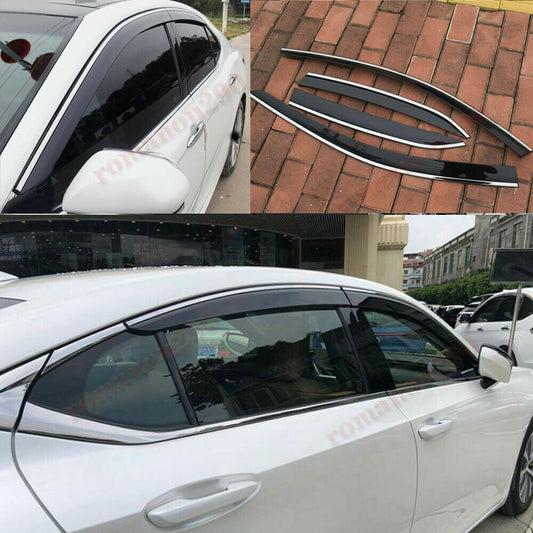 for Lexus ES250 300h 2019-2024 Smoke Window Visors Sun Rain Guard Vent Deflector