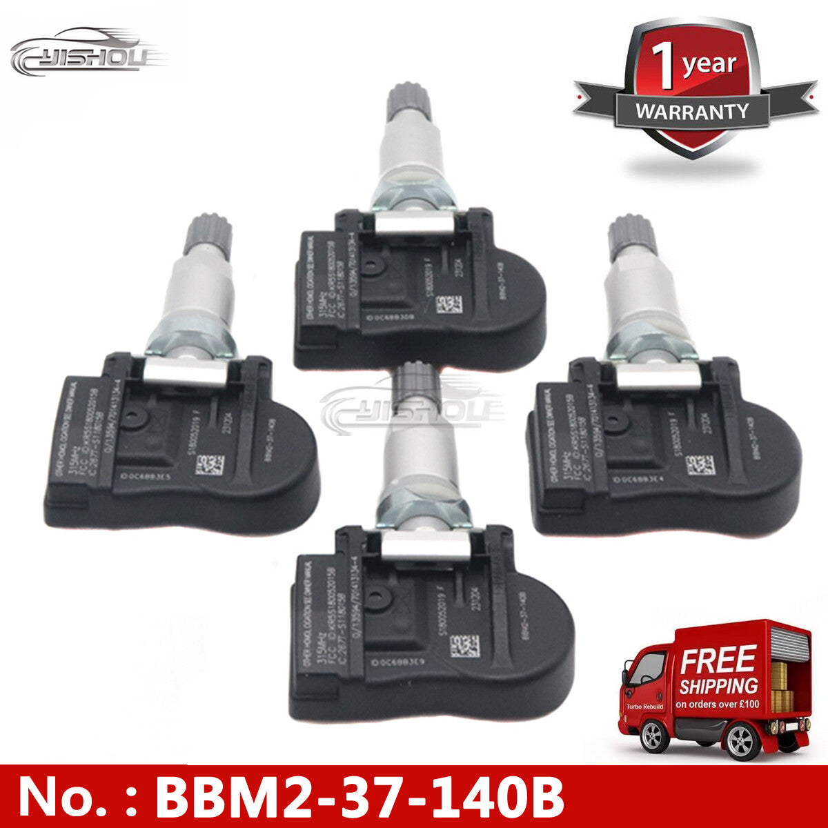 4 BBM2-37-140B TPMS tire pressure sensors suitable for Mazda 6, 5, 3, 2, MX5, RX8, CX7, CX9