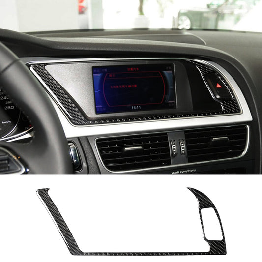 Soft Carbon Fiber Outer GPS for Navigator Panel Trim Fit for Audi A4 B8 A5 2009-2016