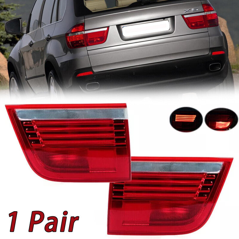 Pair Inner Side Tail Light Rear Brake Lamp for BMW X5 E70 2007 2008