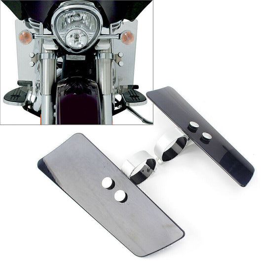 2x Brown Wind / Fork Air Deflector kit Fit for Honda VTX1300R for Kawasaki for Suzuki for Yamaha
