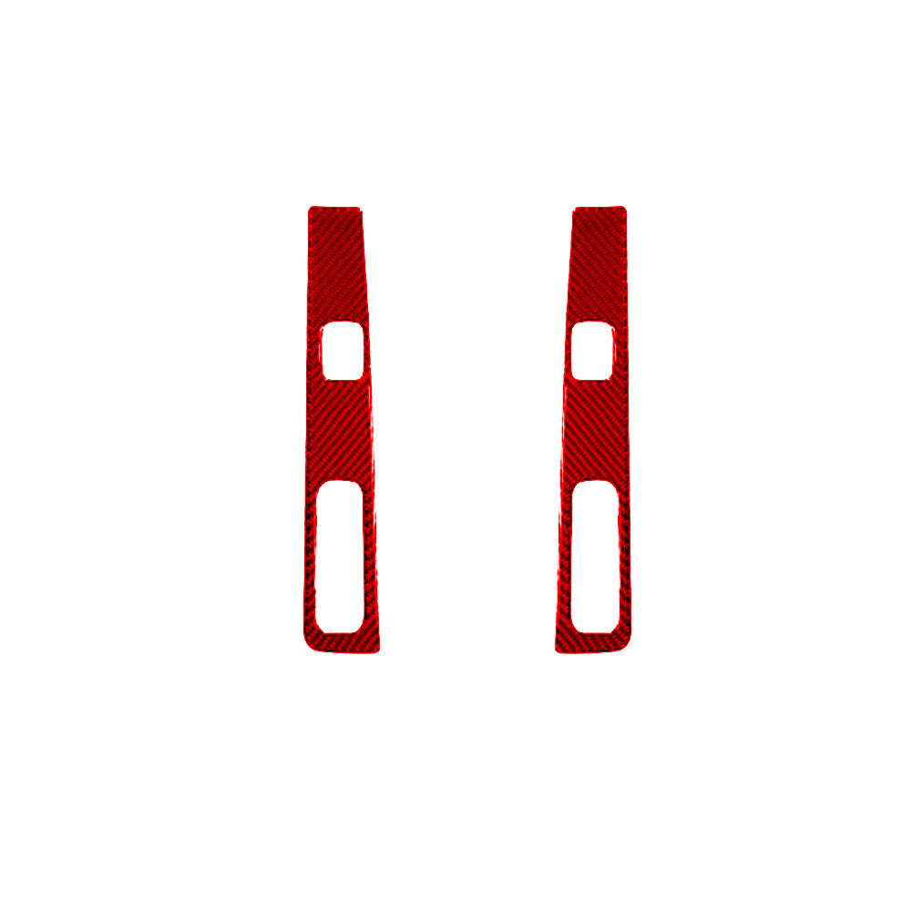 Red Carbon Fiber Rear Door Control Cover For Colorado 2004-2012/ for Canyon 2005-2012