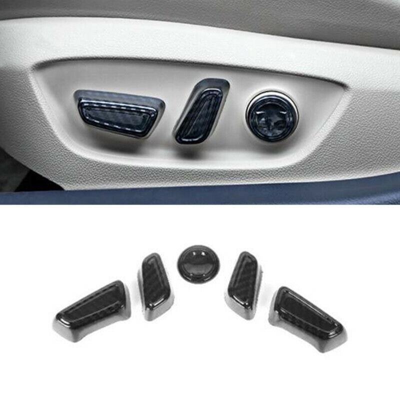Carbon Fiber 5X for Seat Adjustment Switch Cover Trim for Toyota for Avalon 2019-2021