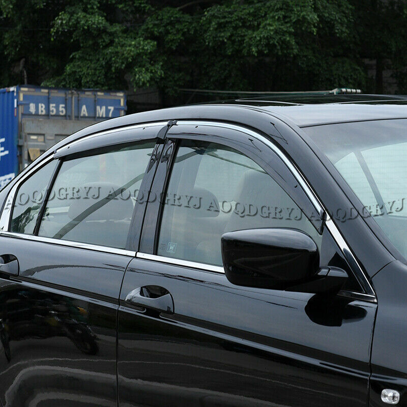 Smoke Window Visor Rain Guard Shade Deflector for HONDA ACCORD SEDAN 2008-2012