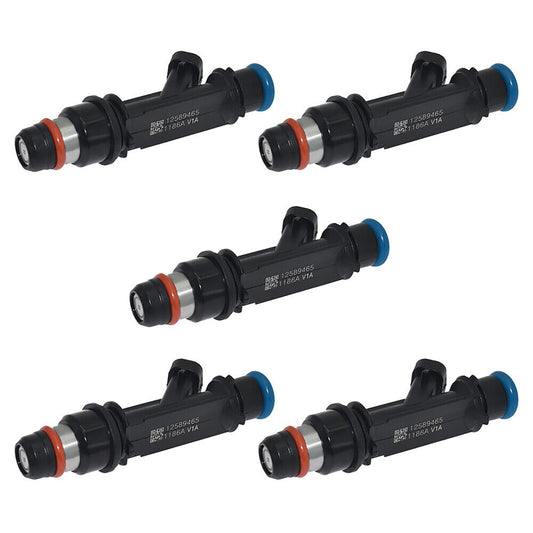 5PCS Fuel Injectors 12589465 FJ775 for Hummer H3 3.5L 3.7L I5 2006-2007