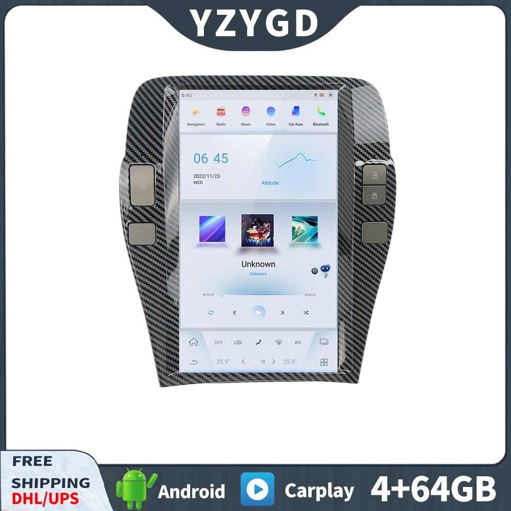 for Chevrolet Camaro 2010-2015 Stereo Car Radio Carplay Receiver Screen 64GB
