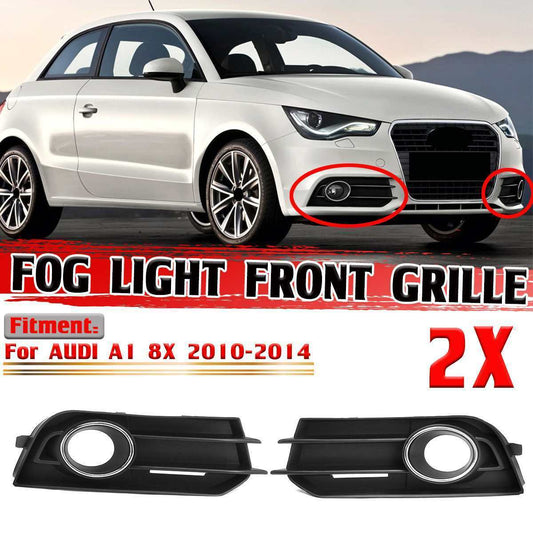 Suitable for Audi A1 8X 2010 - 2014 Dual Front Bumper Fog Light Grille Cover Trim LR