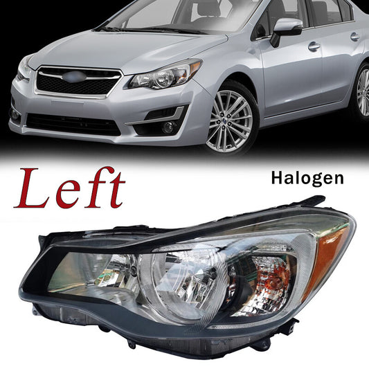 Halogen Headlight Left for Subaru Impreza 2015-16 Halogen 84001fj330 84001fj320