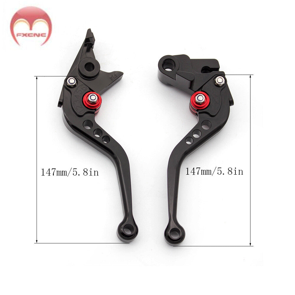 Short CNC adjustable brake clutch lever suitable for Triumph Daytona 1000 (1991, 1992, 1993-)