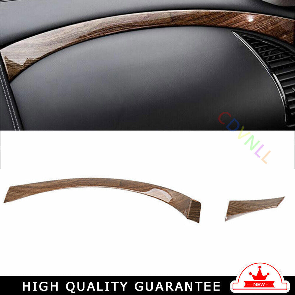 Middle Console Dashboard Strip Trim Fit for Nissan Armada Y62 2017-20 Wood Grain