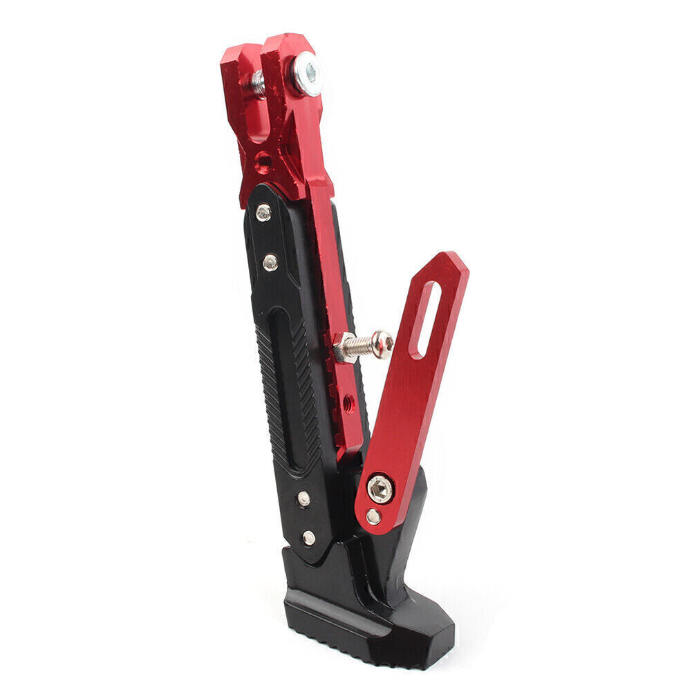 Motorcycle Non-slip Adjustable Kickstand Foot Side Stainless steel Support Stand