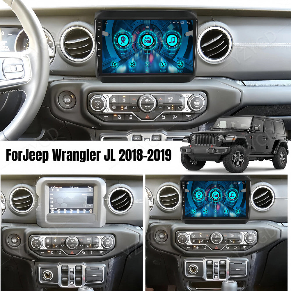Android GPS Screen for Jeep for Wrangler JL Gladiator 2018-2022 CarPlay Car Radio