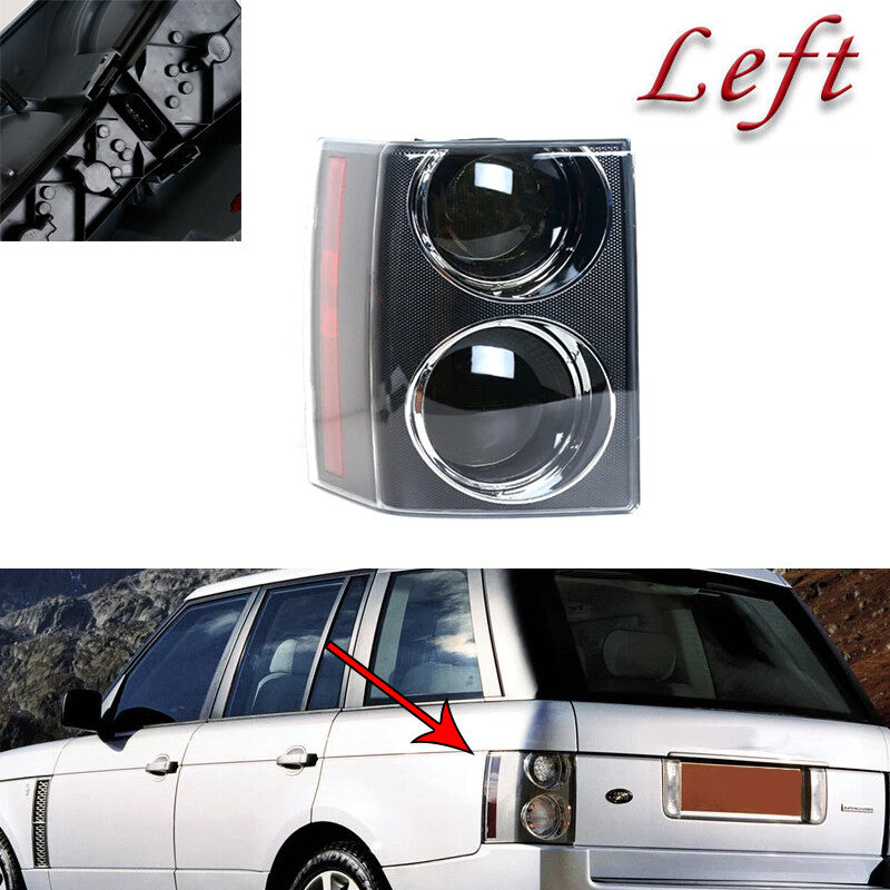 Left black rear taillight for Range Rover Vogue L322 2002-2009 1 piece
