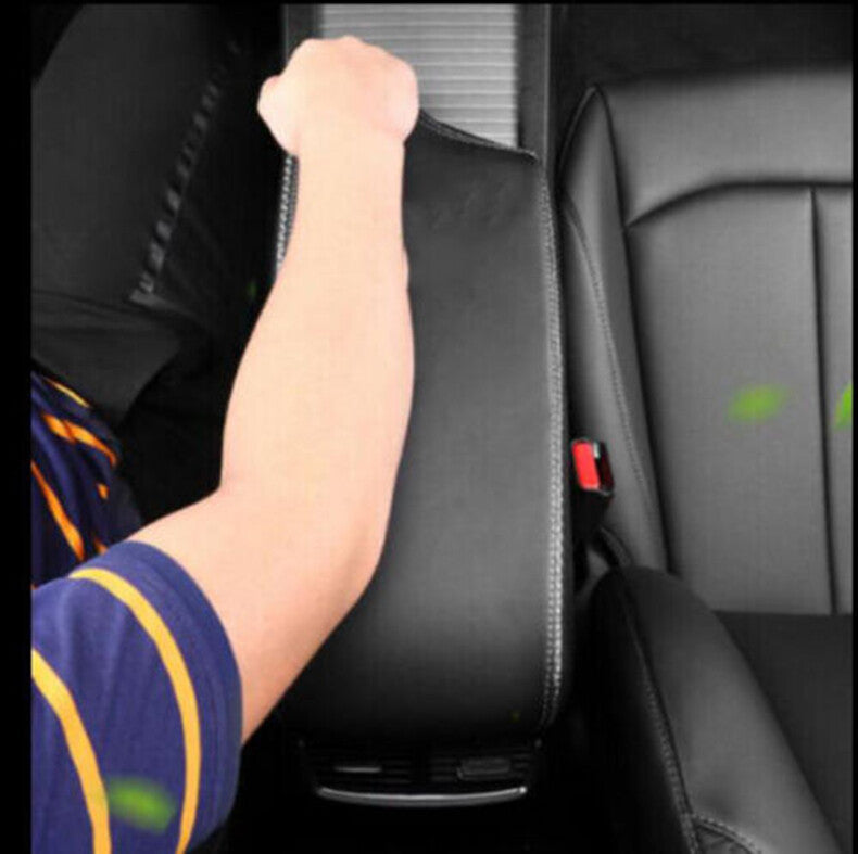 for Hyundai Sonata 2020-2023 Black PU Center Console Armrest Cover Cushion Mat