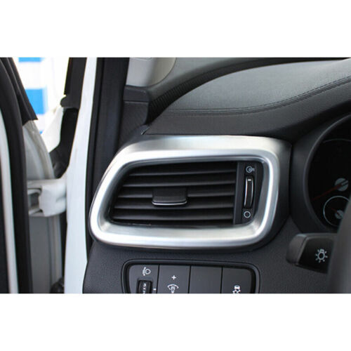 for Kia Sorento 2016-2020 Silver Console Dashboard Side Air Vent Cover Trim 2X