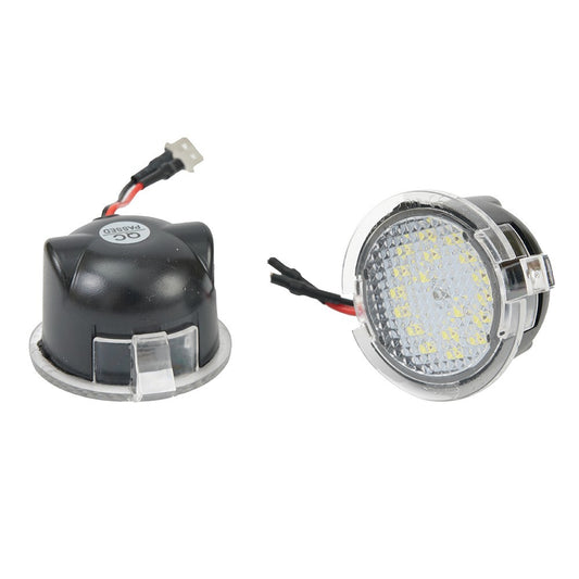 new 2x high-power white LED side mirror puddle lights for Ford models 2011-2017