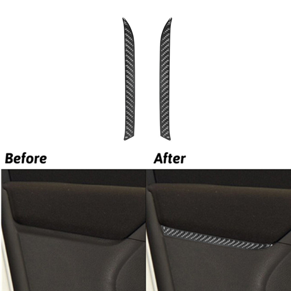 Carbon Fiber Front Door Handle Panel Cover Trim for Volkswagen for Tiguan 2013-2017