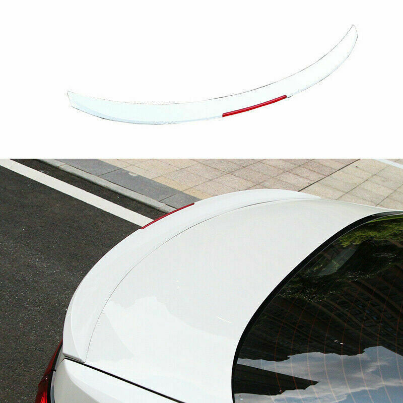 for Toyota for Corolla 2019-2022 White Rear Spoiler Tail Trunk Lip Wing W/Reflector