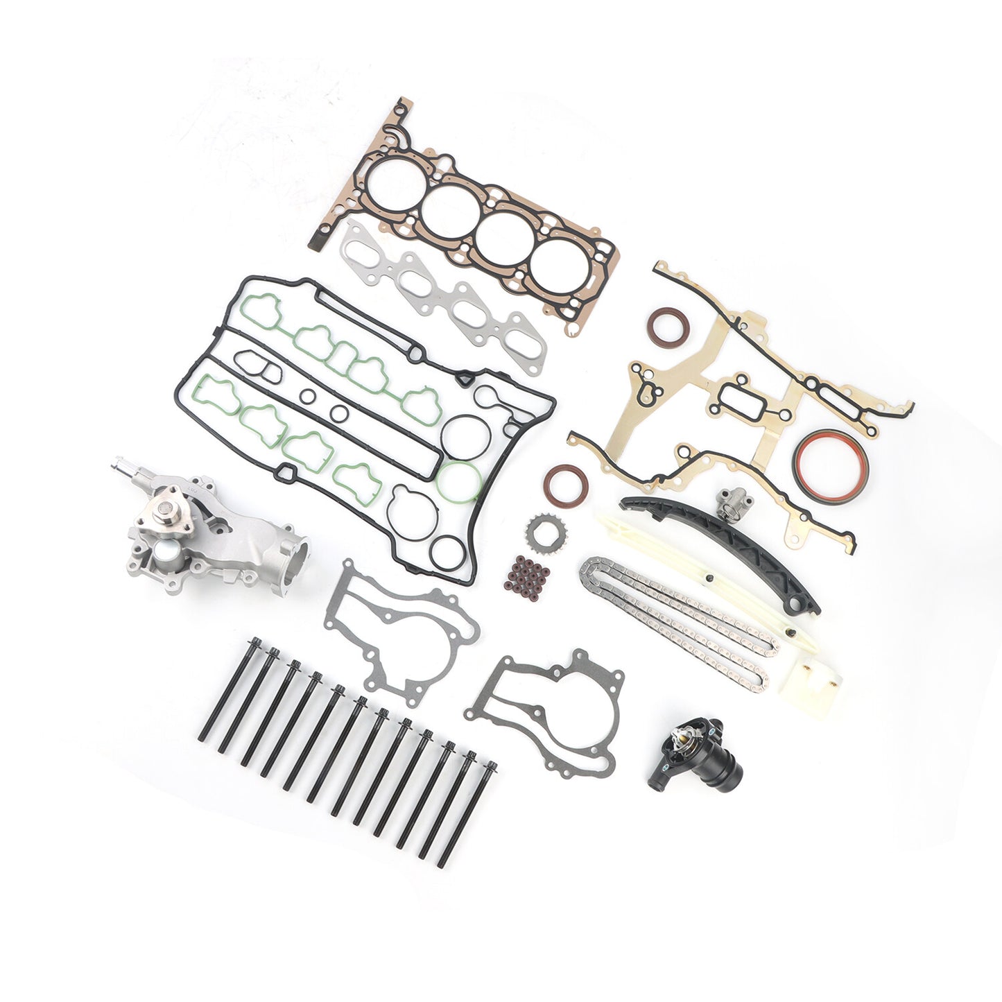 Head Gasket Bolts Timing Chain Kit for 11-15 for Chevrolet Sonic for Cruze for Buick L4 1.4L