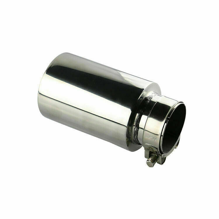 2.5'' ID 3.5in OD Universal Stainless Steel Exhaust Muffler Tips Clamp-On Sliver