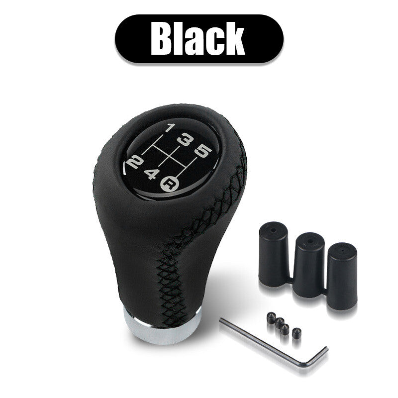 5 Speed Universal Car Manual Shift Knob Gear Stick Shifter Lever Aluminum Black