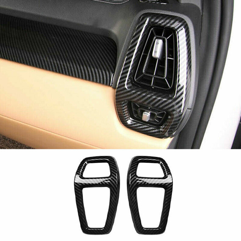 for Kia Sorento 2021-23 Carbon Fiber Console Dashboard Side Air Vent Cover Trim