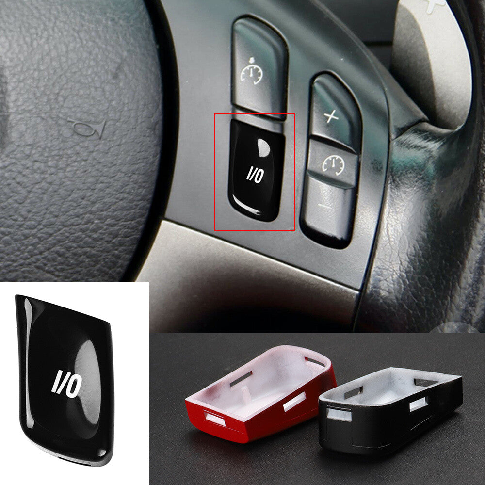 Black Replacement Steering Wheel VO Button Cover for BMW 3 Series E46 M3 1998-04